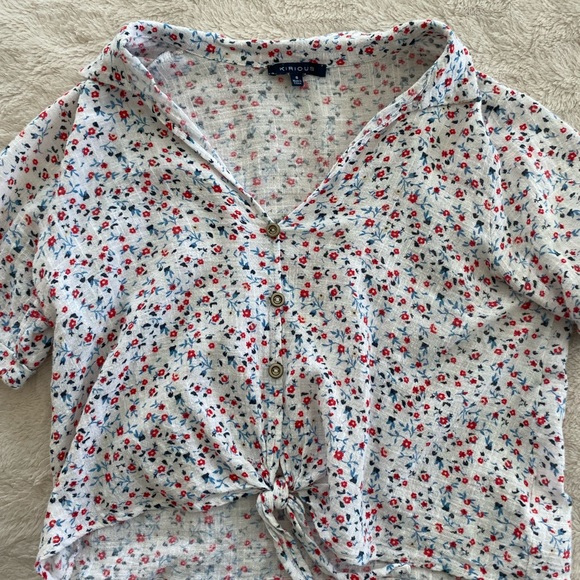 Cute flower pattern crop top - Picture 1 of 1